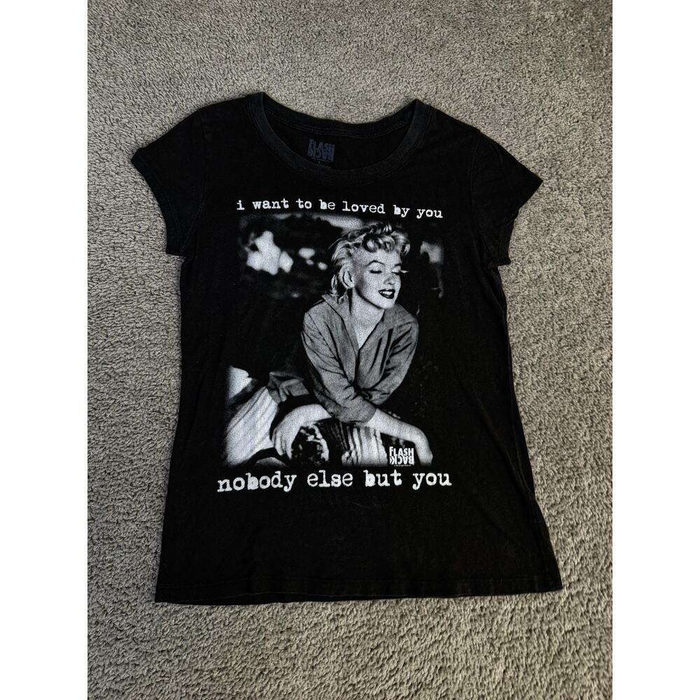 Marilyn Monroe Shirt Womens Large I Want To Be Loved By You Nobody Else But You